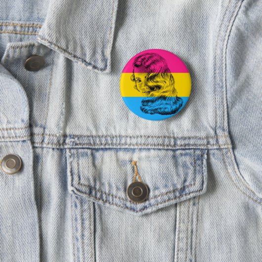 Pansexual Pride Vrouw Button (In situ)