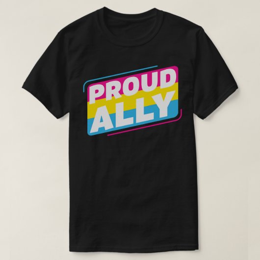 Pansexual Proud Ally Pan Pride LGBT T-shirt (Design voorkant)