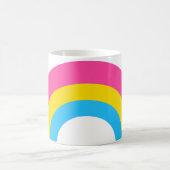 Pansexual Rainbow Pride Flag Cute Koffiemok (Center)