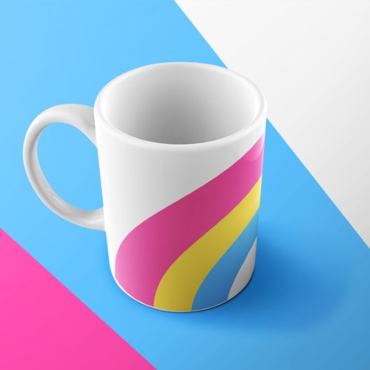 Pansexual Rainbow Pride Flag Cute Koffiemok