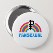 PANSEXUAL RAINBOW-VLAG RONDE BUTTON 4,0 CM (Voorkant /achterkant)