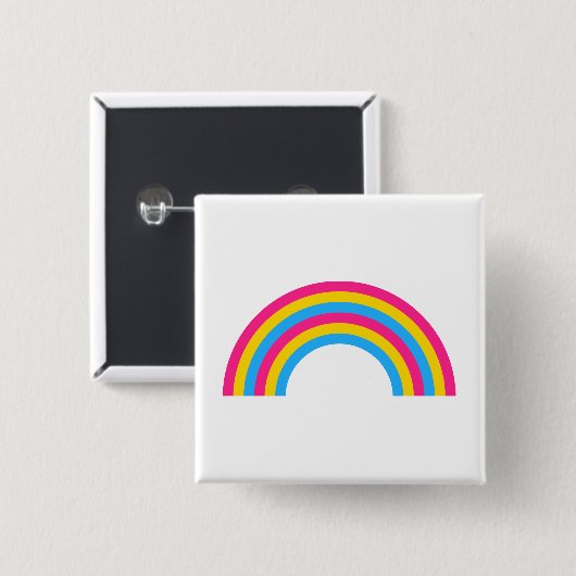 Pansexualiteit Button regenboogpride (Voorkant /achterkant)