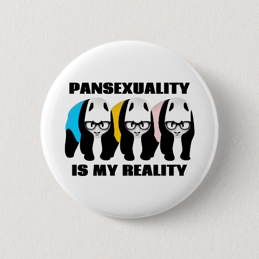 Pansexualiteit is mijn realiteit ronde button 5,7 cm (Voorkant)