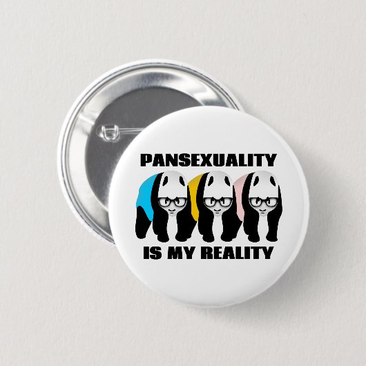 Pansexualiteit is mijn realiteit ronde button 5,7 cm (Voorkant /achterkant)