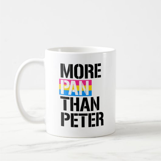 Pansexualiteit - meer pan dan Peter - LGBTQ juist Koffiemok (Links)