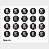 Pansexualiteit - meer paniek dan Peter en twee kee Ronde Sticker (Vel)