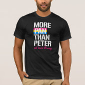 Pansexualiteit - meer paniek dan Peter en twee kee T-shirt (Voorkant)
