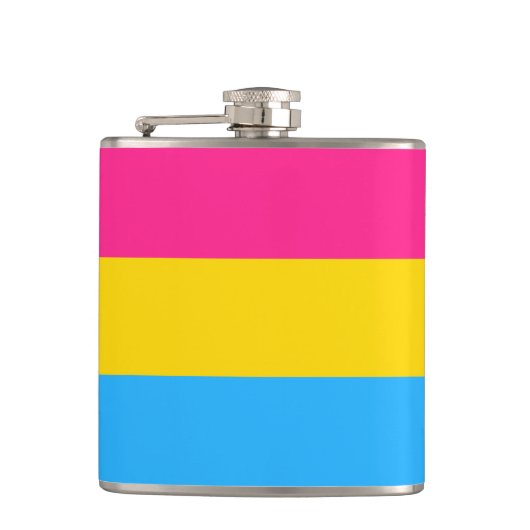Pansexualiteit Pride vlag Heupfles (Voorkant)