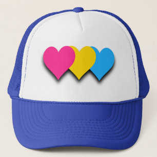 Pansexualiteit prideharten Trucker Hat Trucker Pet