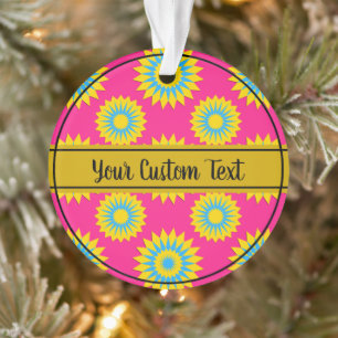 Pansexualiteit trots roze bloem patroon ornament