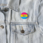 Pansexualiteit vlag knop ronde button 3,2 cm (In situ)