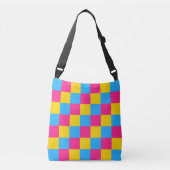 Pansexualiteitkleuren, gevarieerd patrooncrossbody crossbody tas
