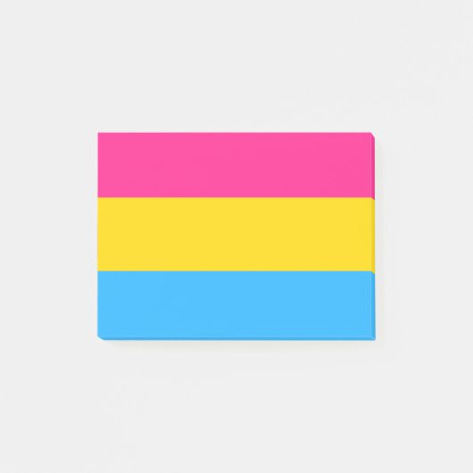Pansexualiteitvlag Post-it® Notes (Voorkant)