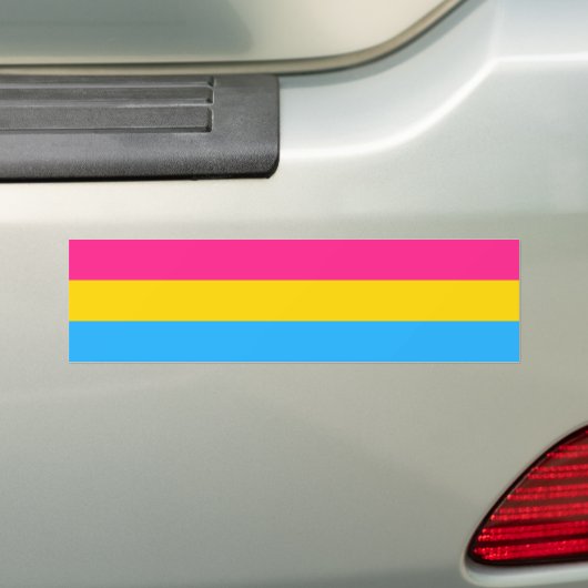 Pansexuality flag Bumpersticker (Op auto)