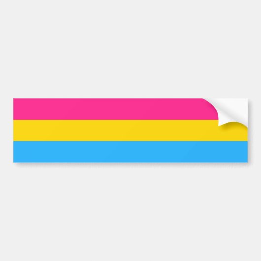 Pansexuality flag Bumpersticker (Voorkant)
