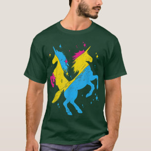 Pansexuality Flag Magical Unicorn LGBT Pride Queer T-shirt