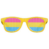 Pansexuality flag Party Shades Retro Zonnebril (Voorkant)
