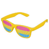 Pansexuality flag Party Shades Retro Zonnebril (Gekanteld)
