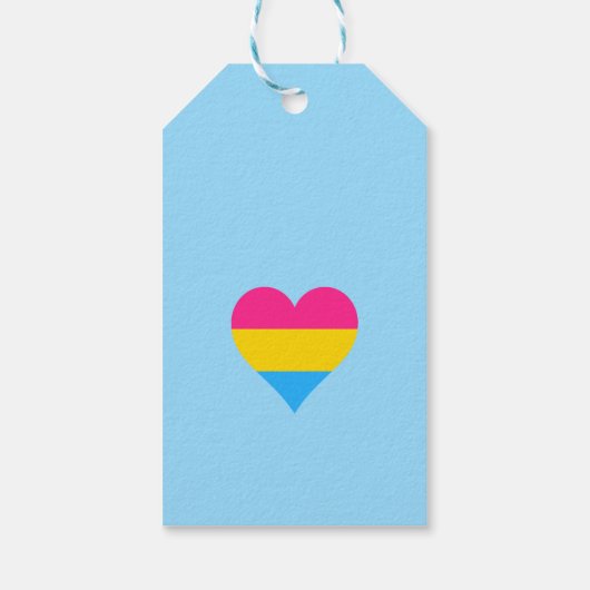 Pansexuality pride cadeaulabel (Achterkant)