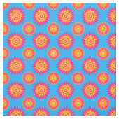 Pansexuality pride colors /blue flower pattern stof (Swatch)