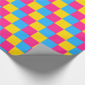 Pansexuality pride colors Wrapping Paper Cadeaupapier (Hoek)