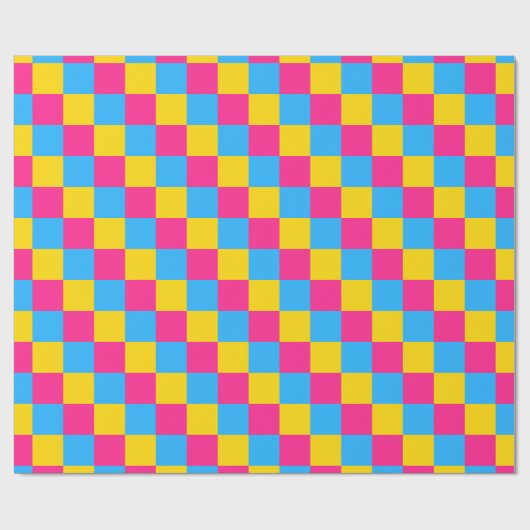 Pansexuality pride colors Wrapping Paper Cadeaupapier (Vlak)