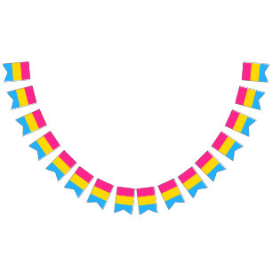 Pansexuality pride flag banner