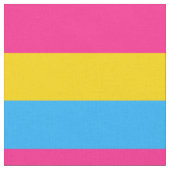 Pansexuality pride flag fabric stof (Close Up)