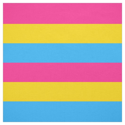 Pansexuality pride flag fabric stof (Swatch)