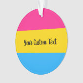 Pansexuality Pride flag met text Ornament (voorkant)