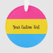 Pansexuality Pride flag met text Ornament (voorkant)