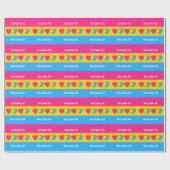 Pansexuality pride flag with text cadeaupapier (Vlak)