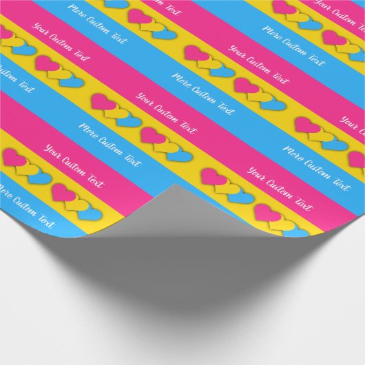 Pansexuality pride flag with text cadeaupapier (Hoek)