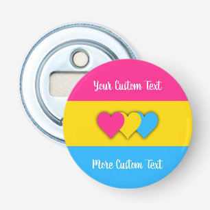 Pansexuality pride flag with text fles opener