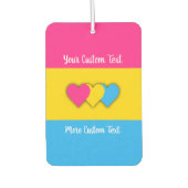 Pansexuality pride flag with text luchtverfrisser (Voorkant)