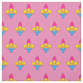 Pansexuality pride fleur-de-lis fabric stof (Swatch)