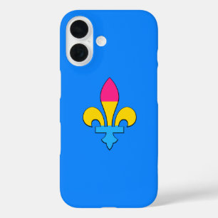 Pansexuality pride fleur-de-lis uncommon iPhone ca 16 Hoesje