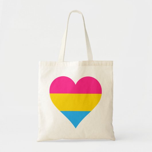Pansexuality pride hearts Canvas tas (Voorkant)