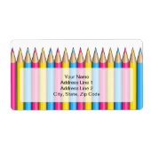 Pansexuality pride penwant Shipping Labs Etiket (Voorkant)