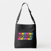 Pansexuality pride text sign crossbody bag crossbody tas (Achterkant)