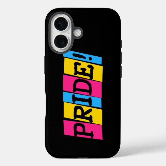 Pansexuality Pride text Uncommon iPhone Case (Achterkant)