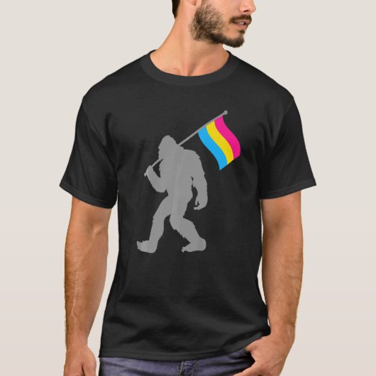 Pansexuality Pride Vlag Monster Op Pansexueel T-shirt (Voorkant)