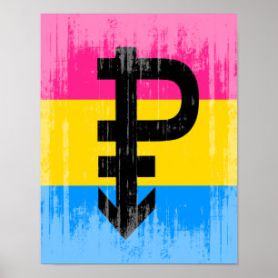 PANSEXUEEL AFGESTRUCT ONTWERP VOOR PRIDE POSTER