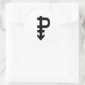 Pansexueel symbool ronde sticker (Tas)