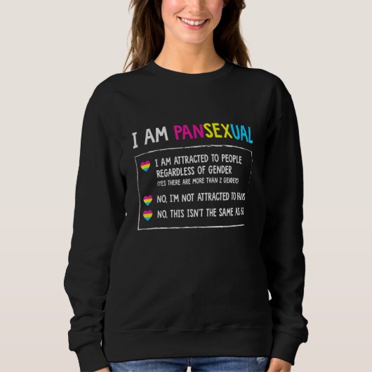 Pansexuele definitie - LGBTQ Queer Pan Omnisexueel Trui (Voorkant)
