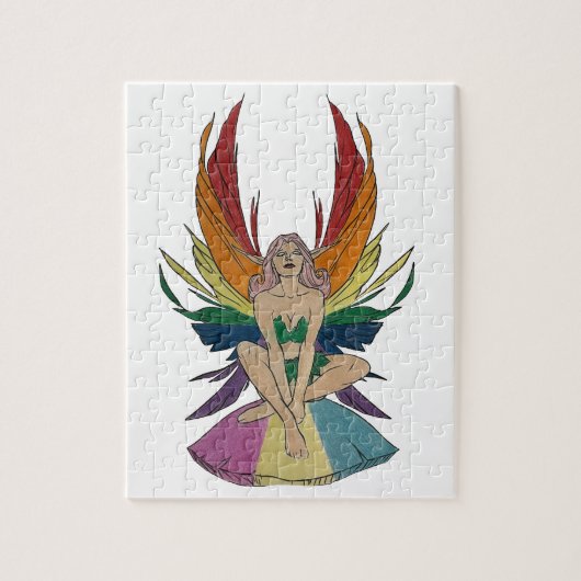 Pansexuele fee legpuzzel (Verticaal)