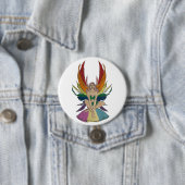 Pansexuele fee ronde button 7,6 cm (In situ)