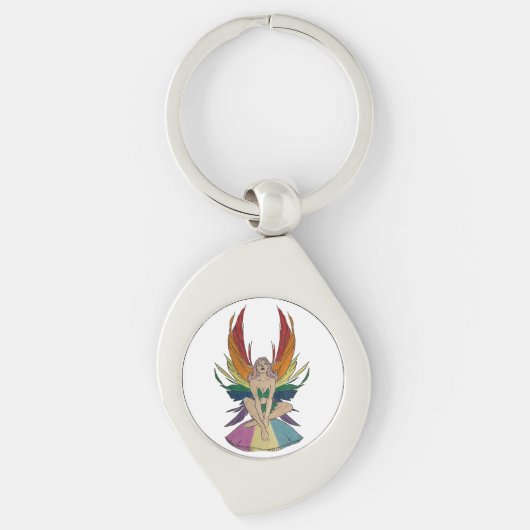 Pansexuele fee sleutelhanger (Voorkant)