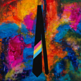 Pansexuele Pride Diagonale Das: Krachtige Kleuren, Stropdas