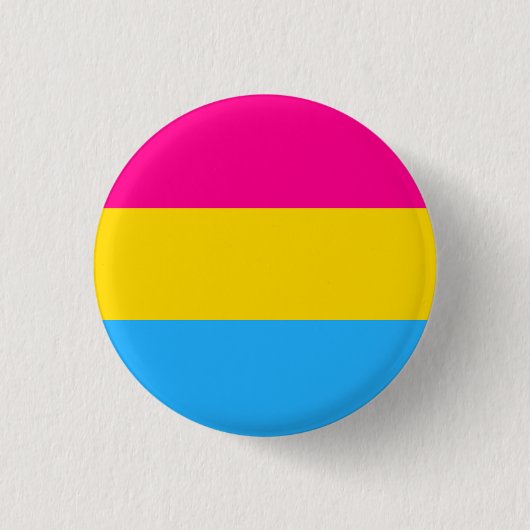 "PANSEXUELE PRIDE FLAG" 1,25 inch Ronde Button 3,2 Cm (Voorkant)